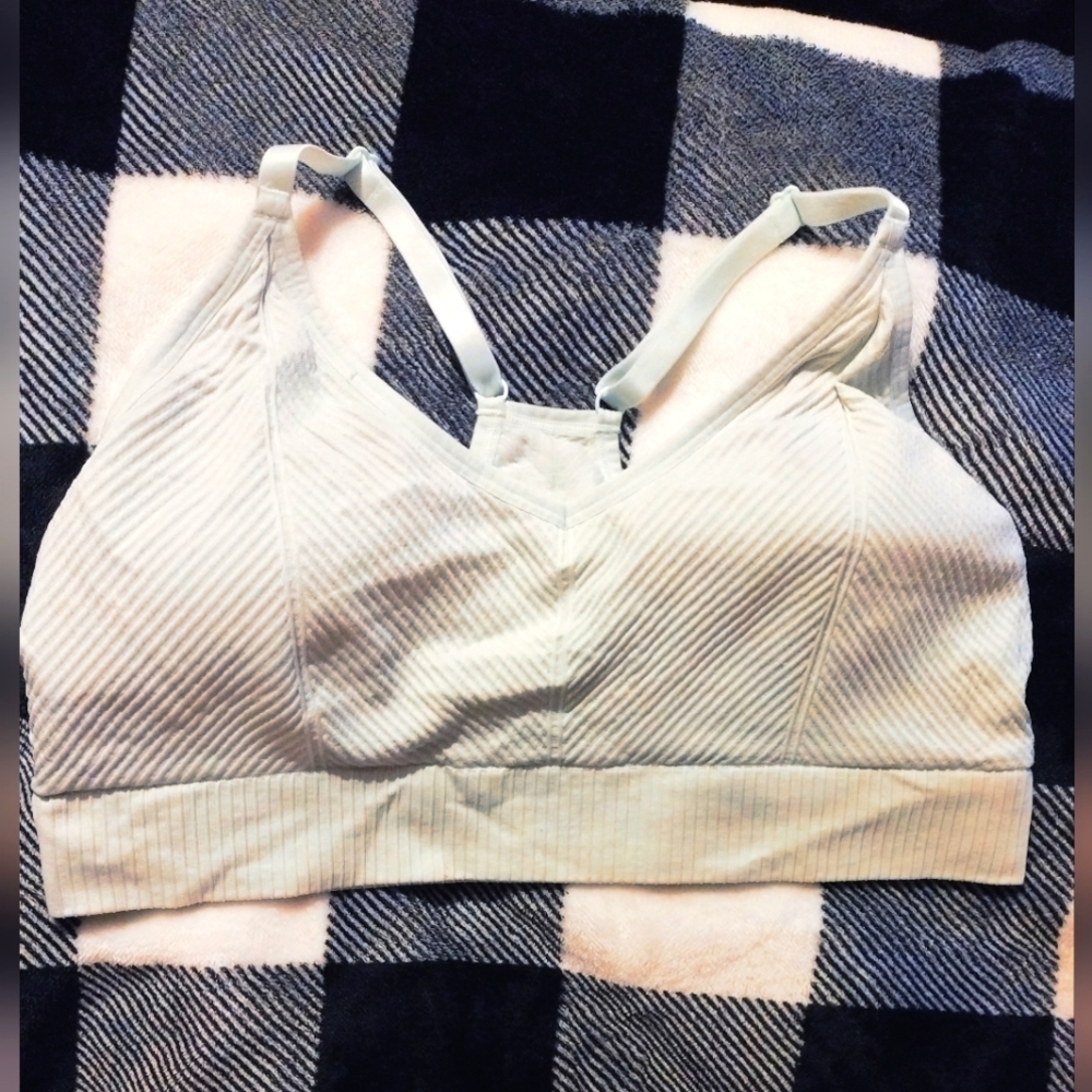 PINK active mint green sports bra